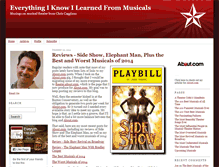 Tablet Screenshot of everythingmusicals.com